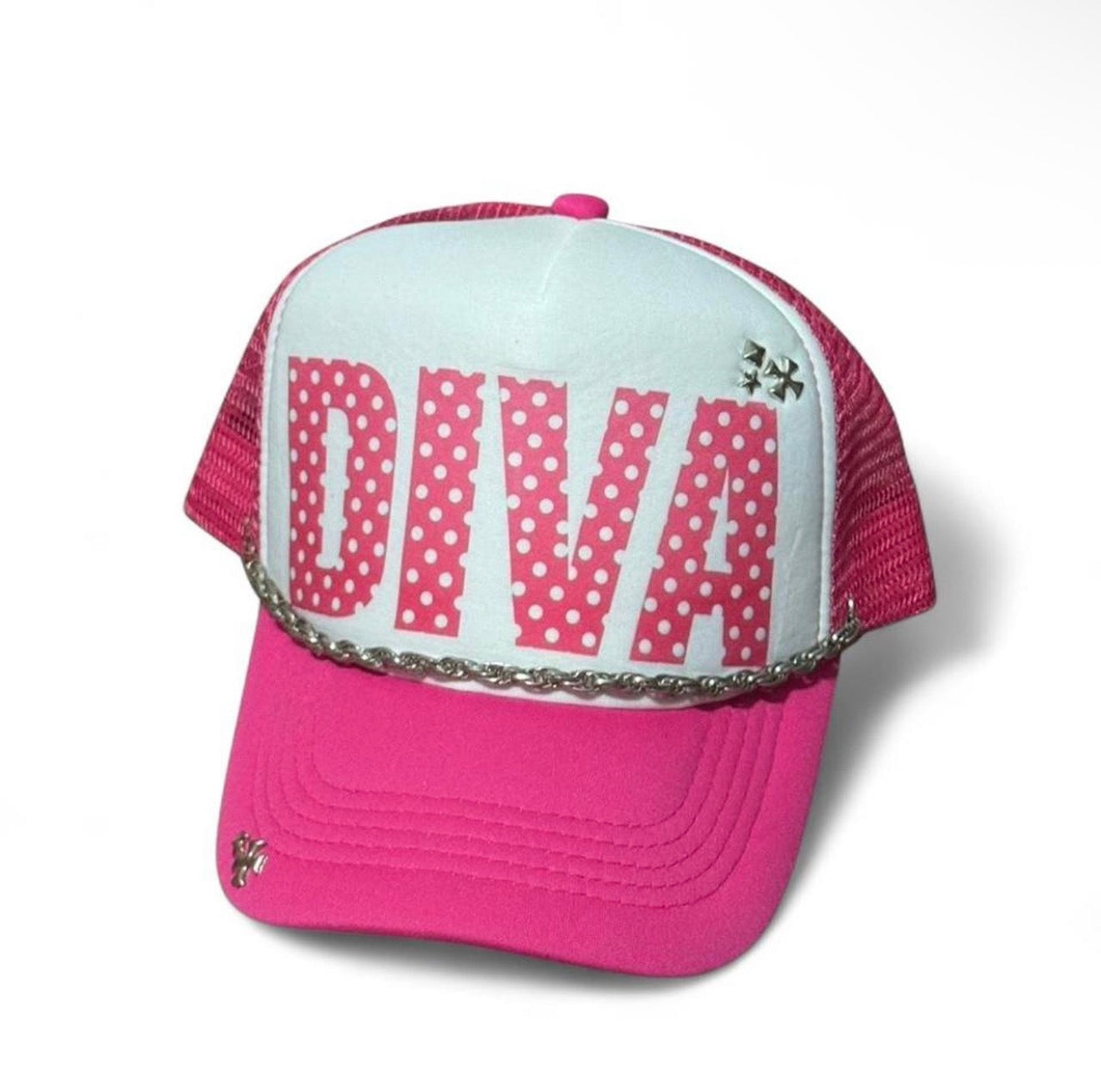 Diva Polka Dot Trucker Hat